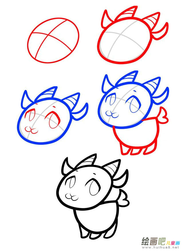 小山羊简笔画图片大全