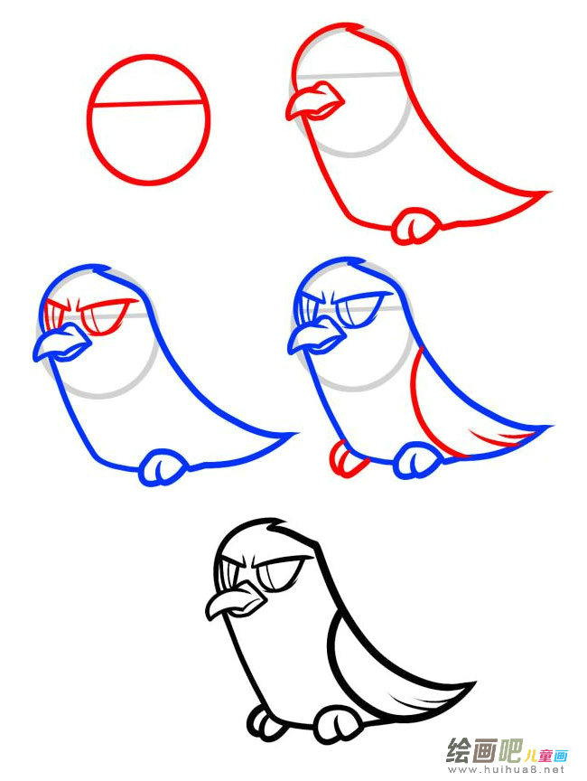 乌鸦简笔画图片大全