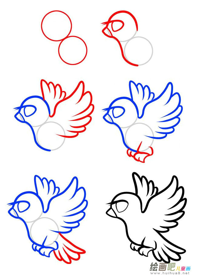 和平鸽简笔画图片大全