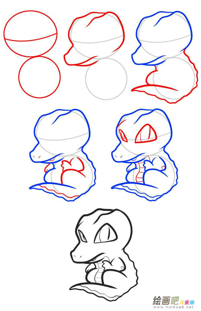 卡通鳄鱼简笔画图片大全