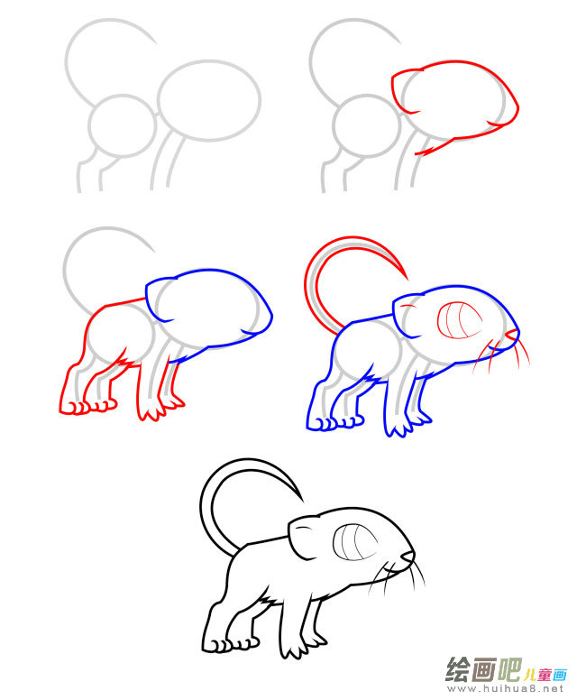 小老鼠简笔画图片大全