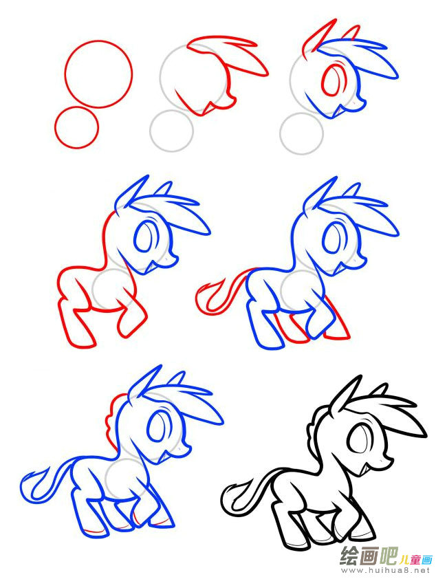 驴子简笔画图片大全