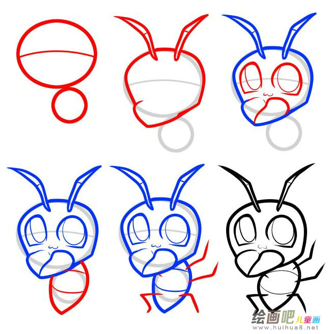 舞蹈的蚂蚁简笔画图片大全