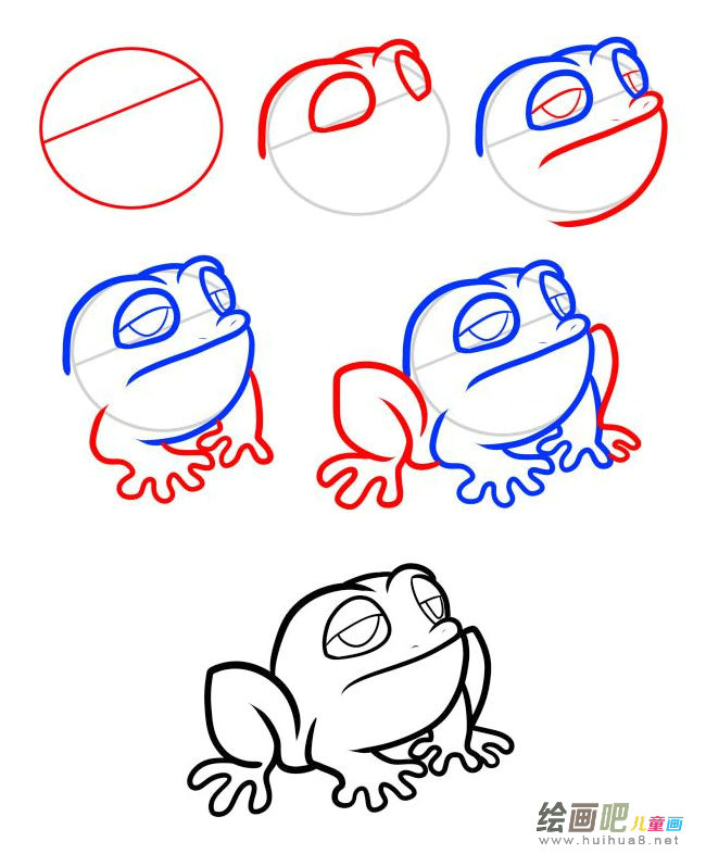 小青蛙简笔画图片大全