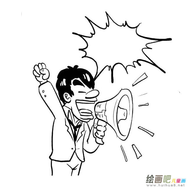 大喇叭促销简笔画图片大全