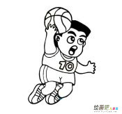 大灌篮简笔画步骤图片大全