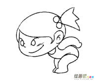 女孩跳水简笔画 女孩跳水简笔画步骤图