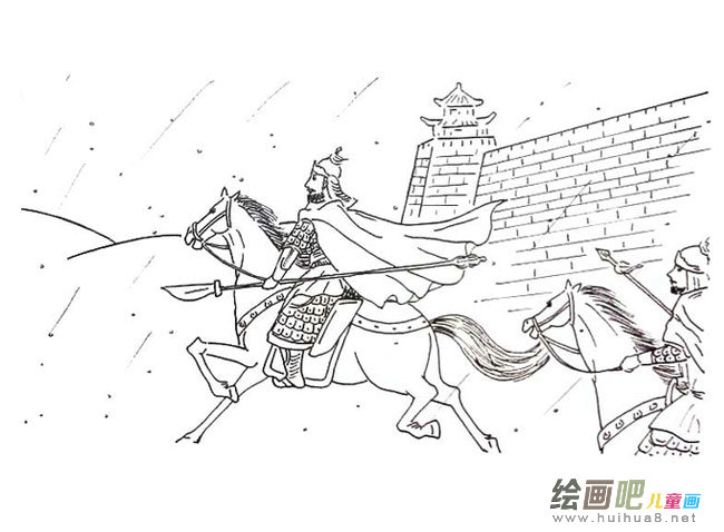 古战场简笔画图片大全