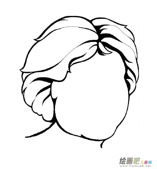 无面人简笔画图片大全