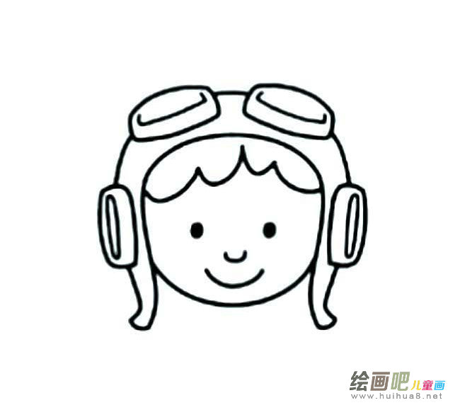 小朋友飞行员简笔画图片大全