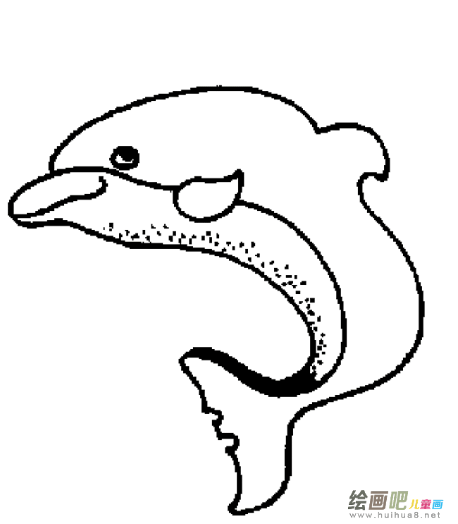 海豚简笔画图片大全大图