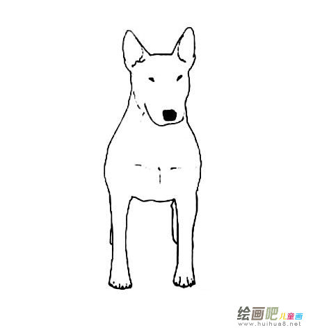 牛头梗简笔画图片