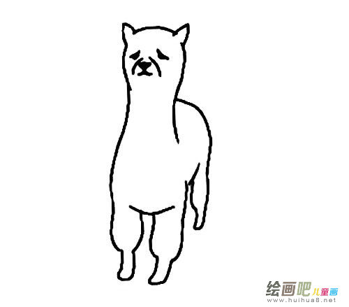 草泥马简笔画图片