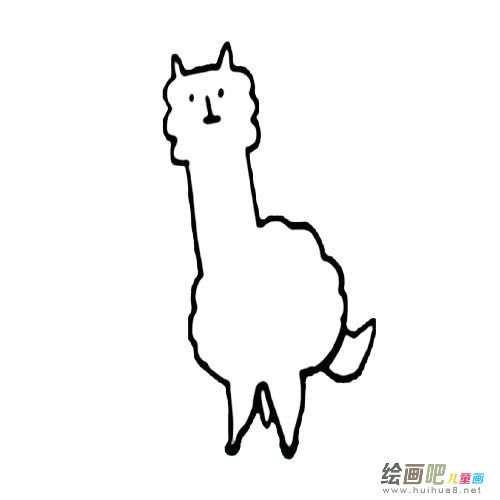 草泥马简笔画图片