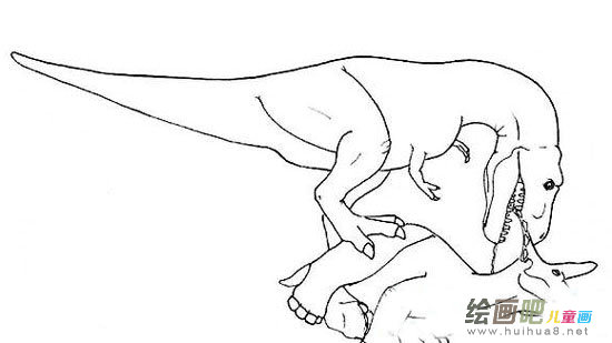 霸王龙简笔画图片