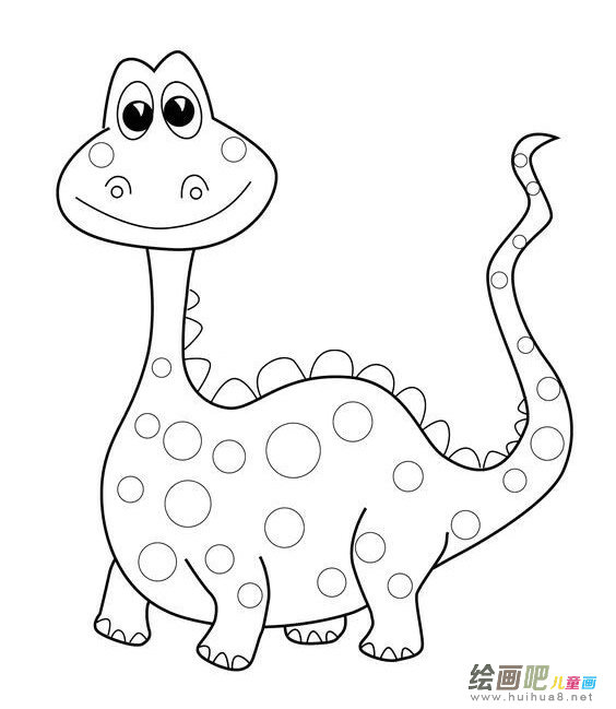 可爱的恐龙简笔画
