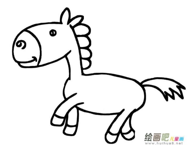 简笔画驴的画法