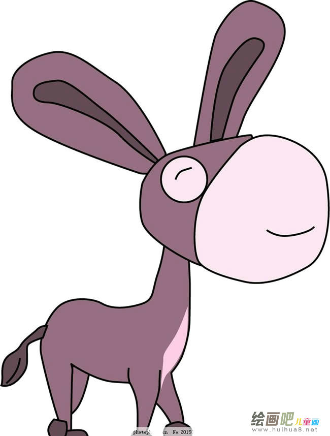 驴的彩色简笔画