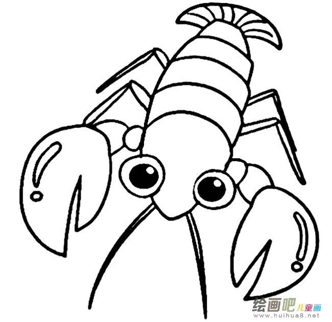 龙虾简笔画图片大全