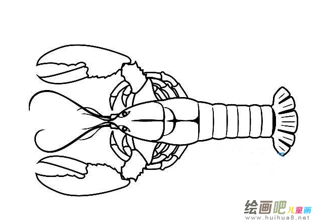 龙虾简笔画图片大全