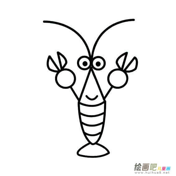 龙虾简笔画图片大全