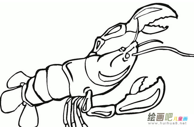 龙虾简笔画图片大全