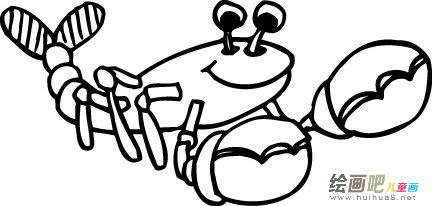 卡通龙虾简笔画图片大全