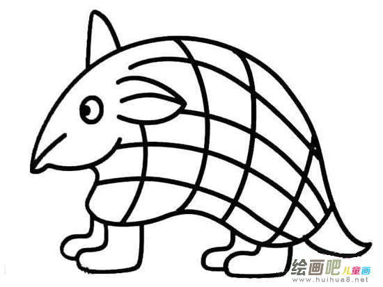 幼儿卡通穿山甲简笔画图片