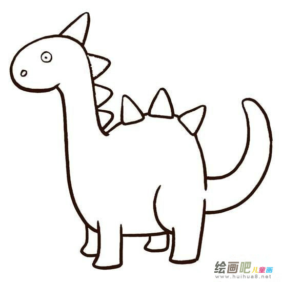 卡通龙的简笔画