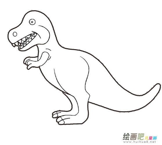 简单的恐龙简笔画