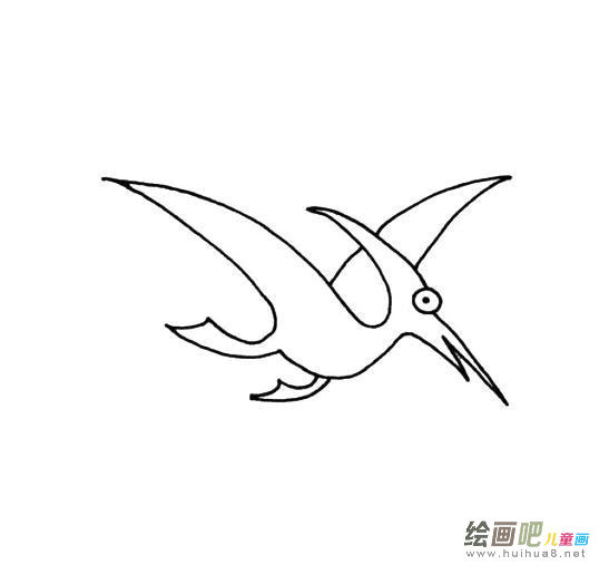 翼龙简笔画