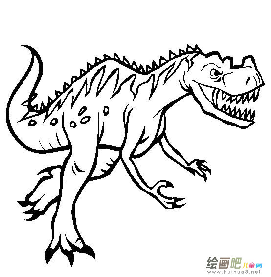 霸王龙简笔画图片