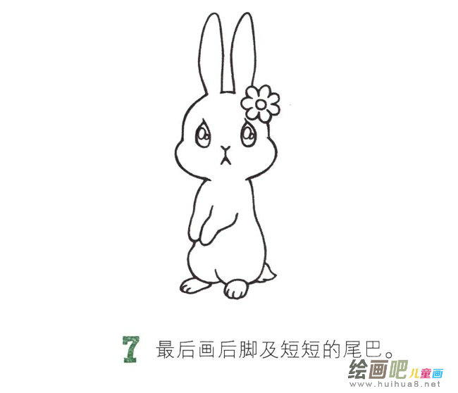 小兔子简笔画图片