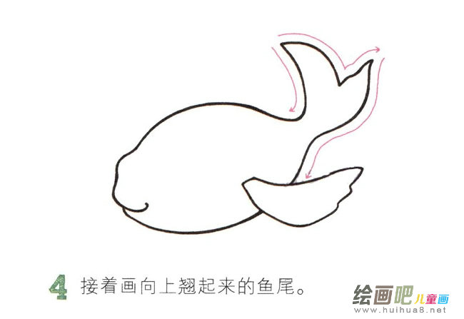 彩色金鱼简笔画图片