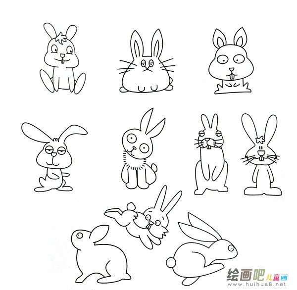 兔子简笔画图片