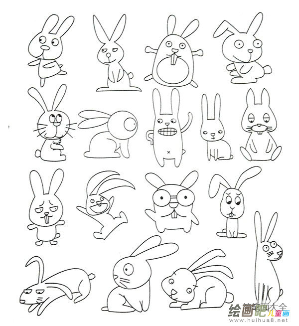 兔子简笔画图片
