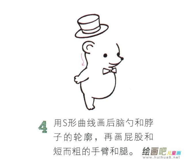 卡通刺猬简笔画图片