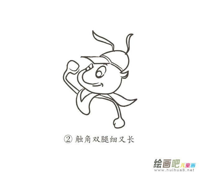 卡通蚂蚁简笔画图片