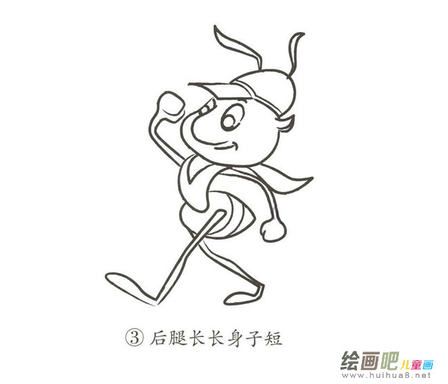 卡通蚂蚁简笔画图片