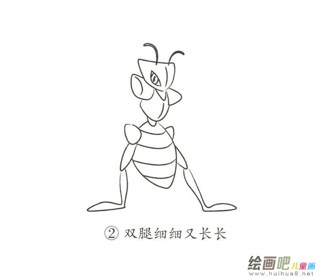 卡通螳螂简笔画图片