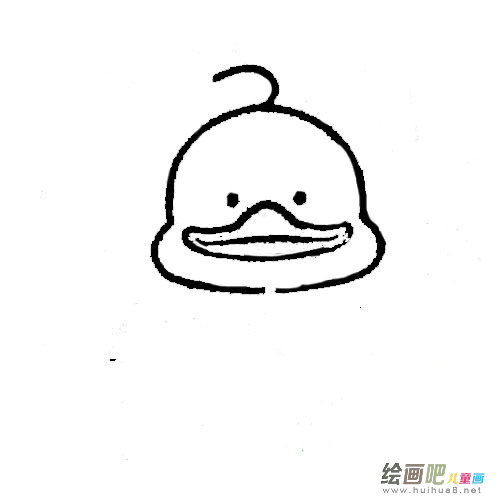 小鸭子简笔画步骤图片