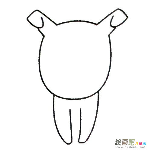 小狗简笔画步骤图片