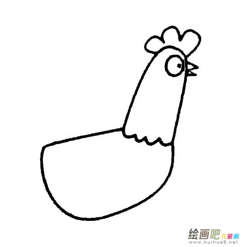公鸡简笔画怎么画