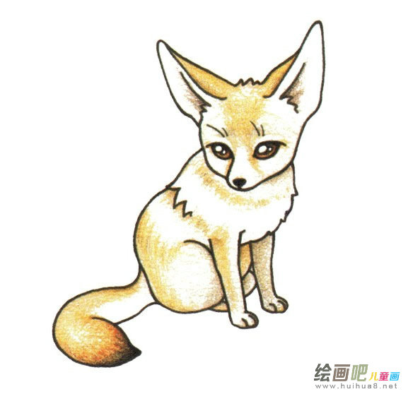 狐狸简笔画彩色图片大全