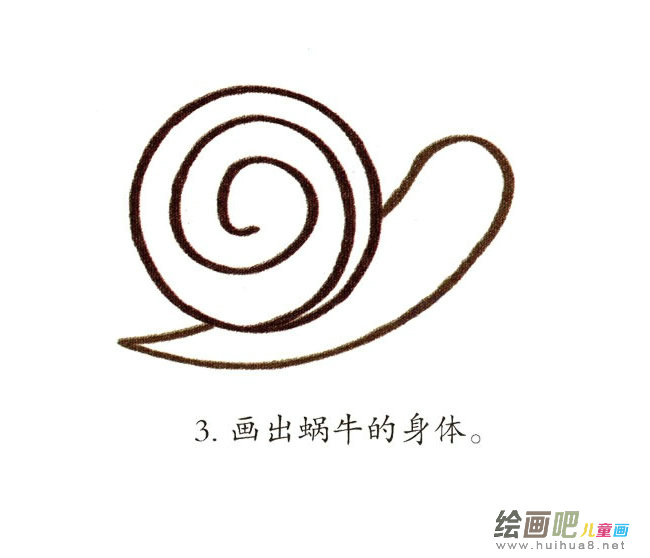 蜗牛简笔画图片大全
