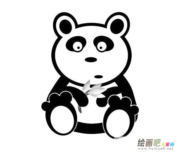 四张卡通熊猫简笔画图片