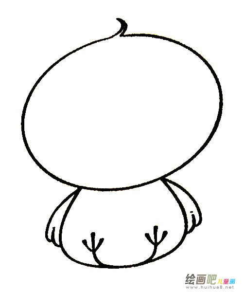 小鸡简笔画图片
