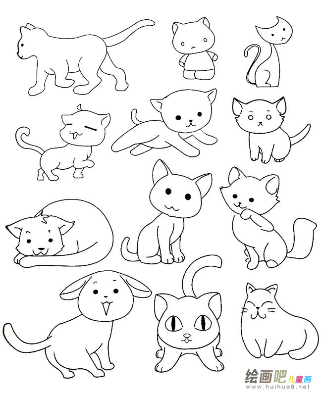 小猫咪简笔画
