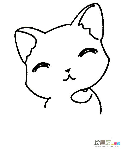 可爱的小猫简笔画