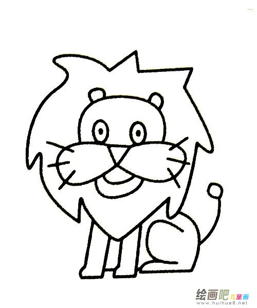 狮子图片简笔画